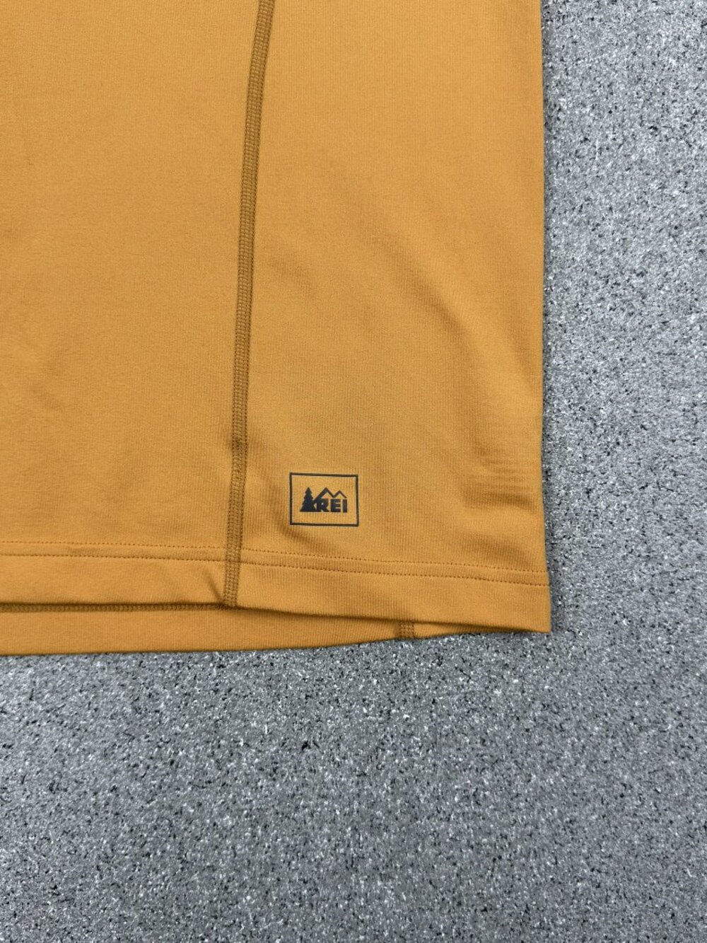 REI Venturi Quarter Zip Shirt Men's M Running Hiking Training Yellow 808880 - Picture 4 of 9